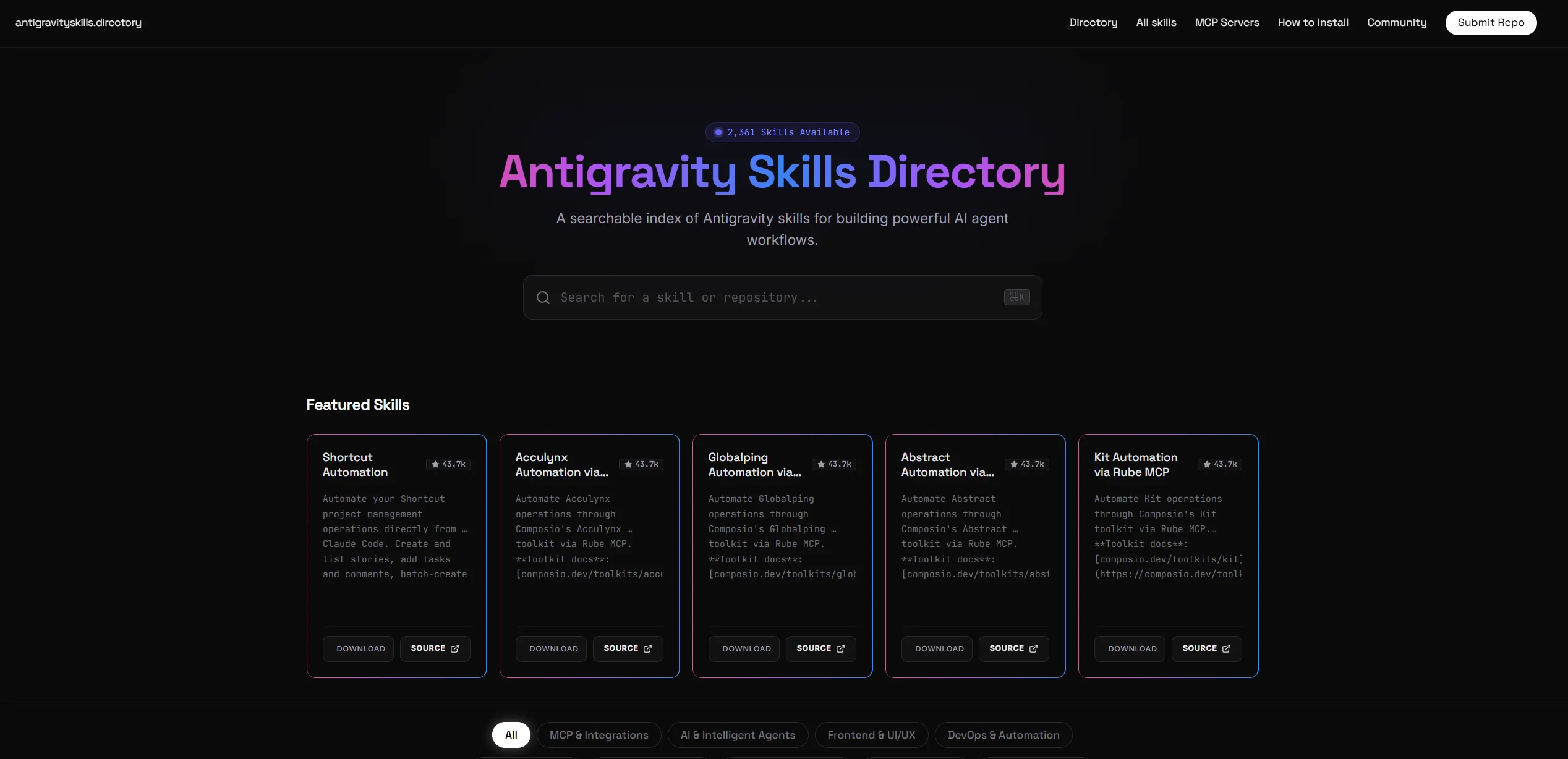 Antigravity Skills Directory